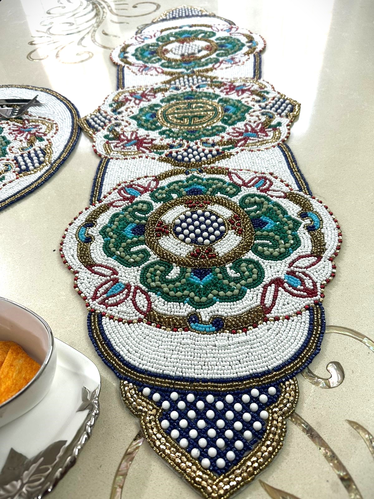  Beads Table Runner