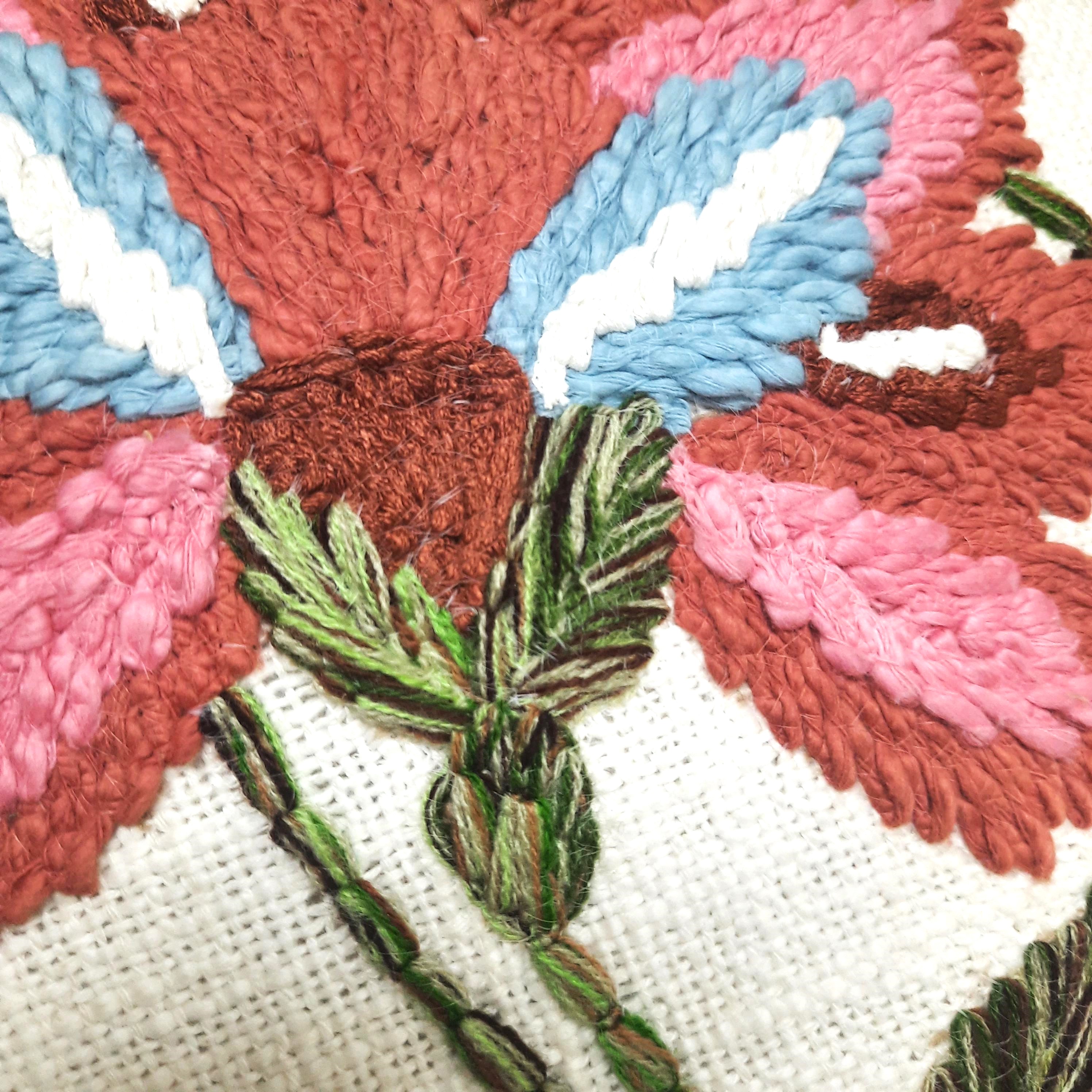 Levy Embroidered cushion